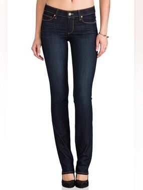 Paige Skyline Straight Jeans Dark Washed Denim Sz 30 Medium